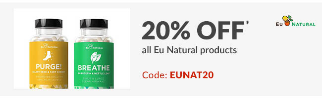 20% off* all Eu Natural products. Code: EUNAT20
